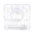 Equate Beauty Multi-Use Clear Makeup Organizer, 6 Compartments Skincare Cosmetic Storage