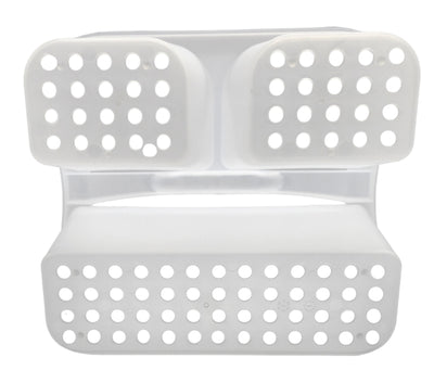 Mainstays Small Portable Shower Caddy Frost Plastic