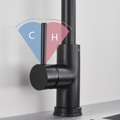 CES Touch Activated Kitchen Faucets with Pull Down Sprayer,Single Handle Smart Faucet for Kitchen Sinks,304 Stainless Steel,Matte Black