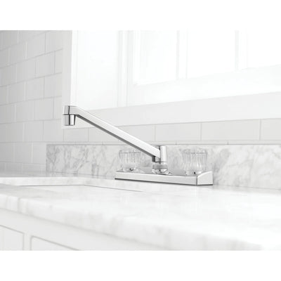 Mainstays Nonmetal Double Acrylic Handle Kitchen Faucet