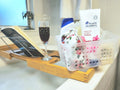 Mainstays Small Portable Shower Caddy Frost Plastic