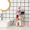 360 Degree Rotating Makeup Organizer for Bathroom,4 Tier Adjustable Spinning Cosmetic Storage Cases and Make Up Holder Display Cases,Clear