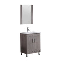 Walsport 24" Luxurious Bathroom Vanity with Sink Combo/Mirror/Faucet Vanities Set Cabinet,Modern Bathroom Vanity Cabinet with Pop Up Drain,Wood Color