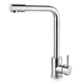 Coliware Kitchen Sink Faucet Brushed Nickel Bar Faucet 360° Swivel Single Handle Stainless Steel Kitchen Faucets