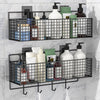 Daiosportswear Shower Caddy Shelf Organizer, Adhesive Bathroom Accessories, Toiletries Organization And Storage Stainless No Drilling Shower Shelves