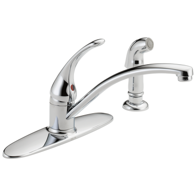 Delta Faucet Foundations® Single Handle Kitchen Faucet with Spray