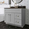 Design House 587097 Brookings 36x21 Unassembled Modern 2-Door Bathroom Shaker Vanity Cabinet Only Gray