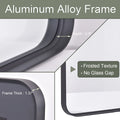 BEAUTYPEAK Bathroom Mirror 24x36 inch, Modern Round Corner Vanity Wall Mirror,Black